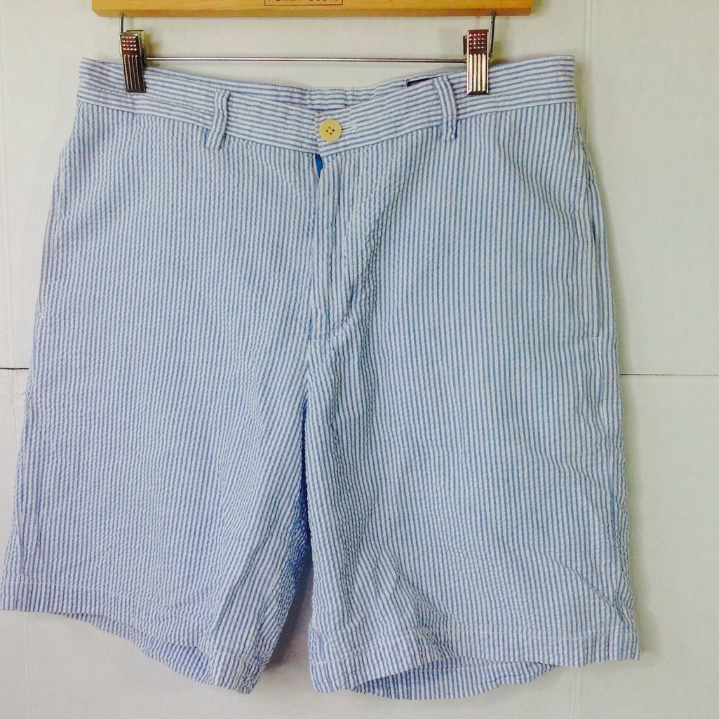 Vineyard Vines Seersucker Shorts Blue White